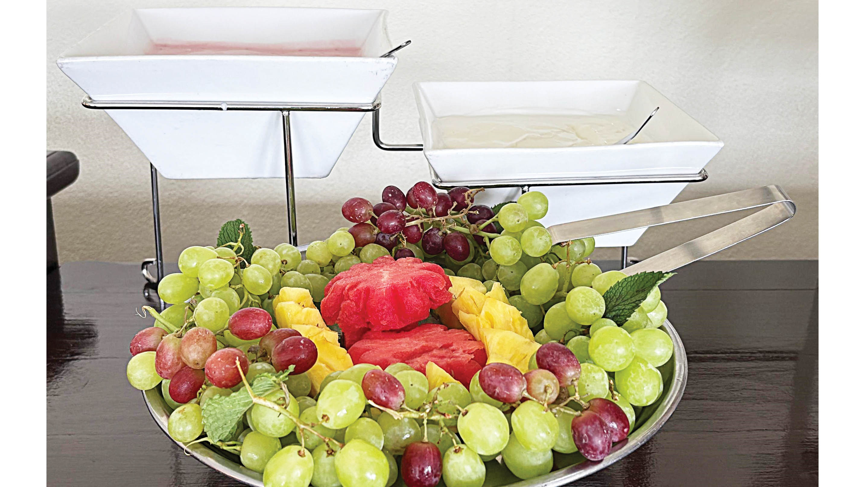 A burst of colour in every bowl – vibrant fruit salad.